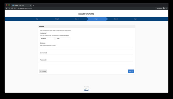 Detalles de la base de datos