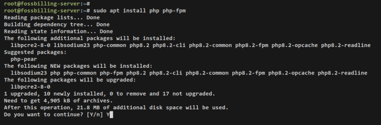 instalar php-fpm