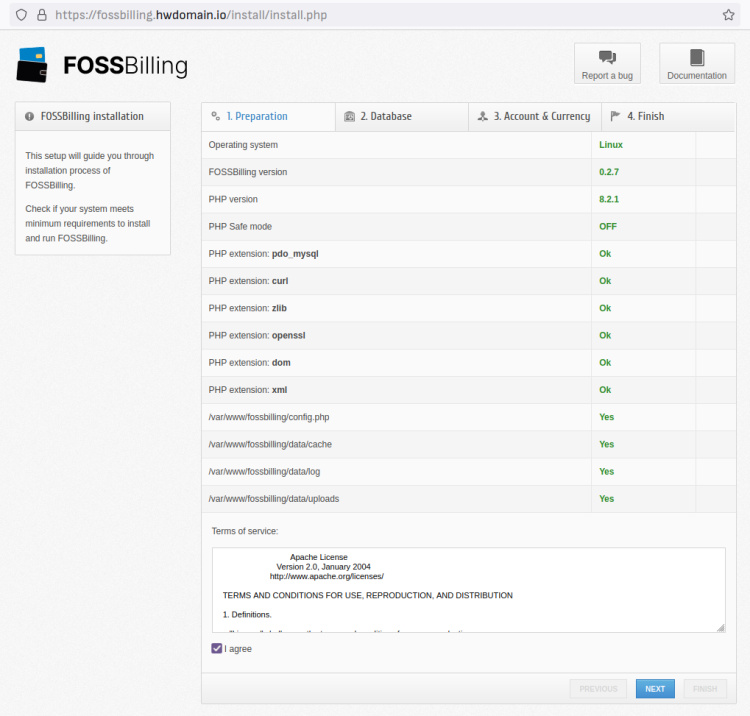 fossbilling instalar