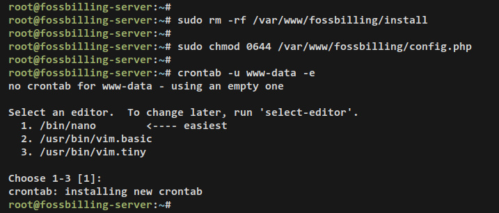 instalación de acabado