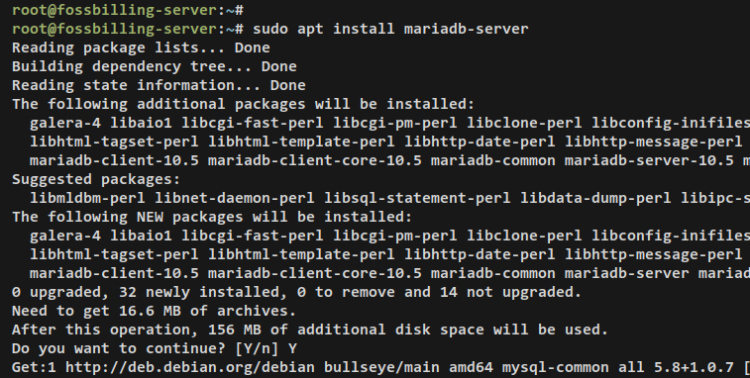 instalar mariadb