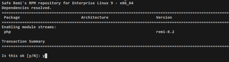 activar remi repo php 8.2