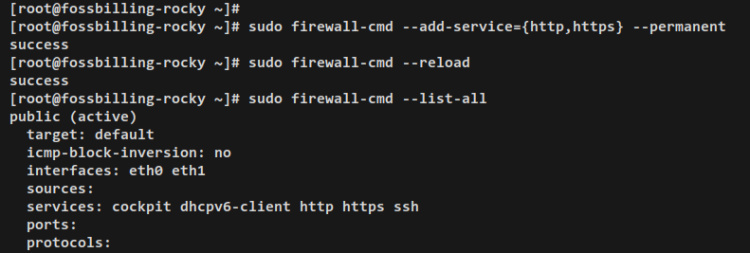 configurar firewalld
