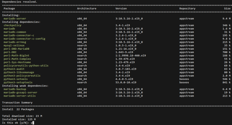 instalar mariadb