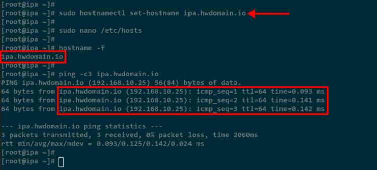 configurar fqdn y el archivo /etc/hosts