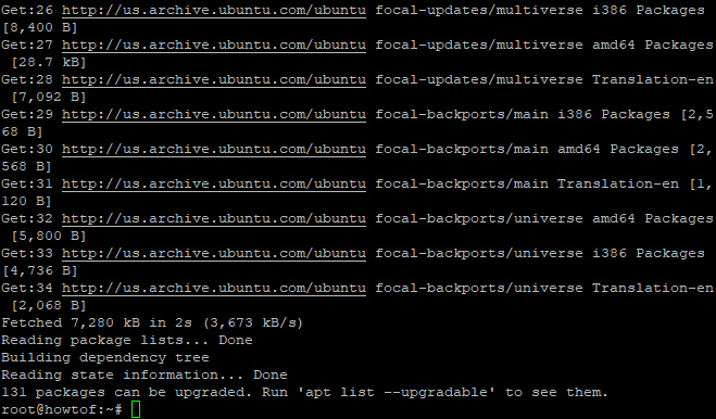 Actualizar tu servidor