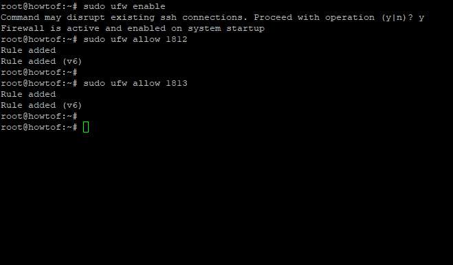 Configurar el Firewall FreeRADIUS