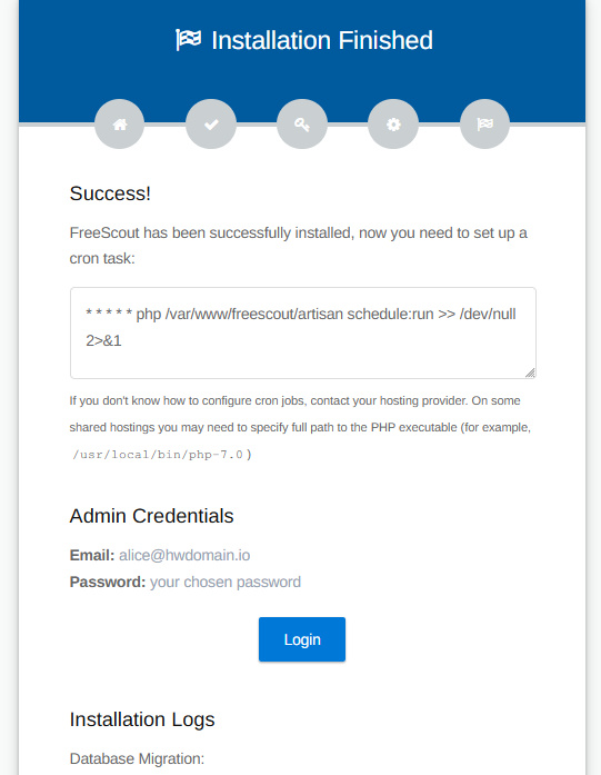instalación finalizada