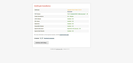 Instalación de GetSimple CMS