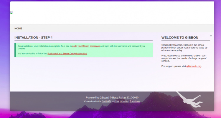 Instalación finalizada