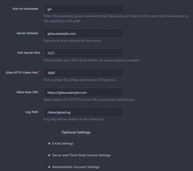 Instalación de Gitea Parte 2