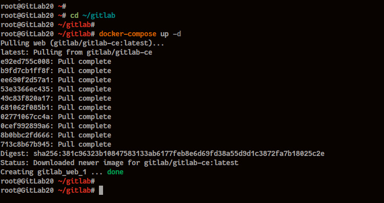 Construye un contenedor Docker para GitLab