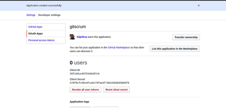 Aplicación GitScrum