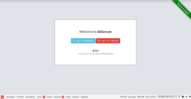 Acceder a GitScrum