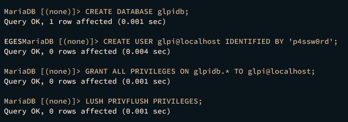 crear nueva base de datos y usuario