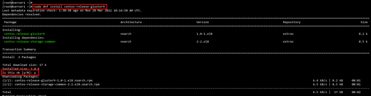 añadir repositorio glusterfs