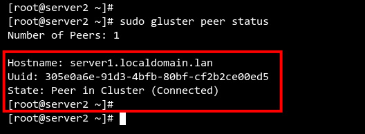 comprobar el estado de los compañeros servidor2