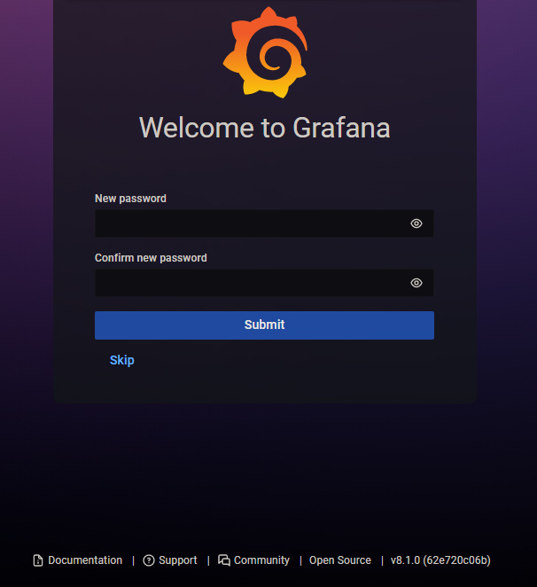 cambiar contraseña grafana