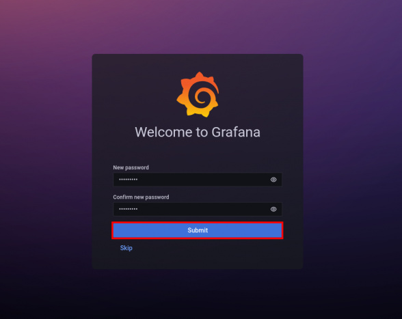 grafana cambiar admin