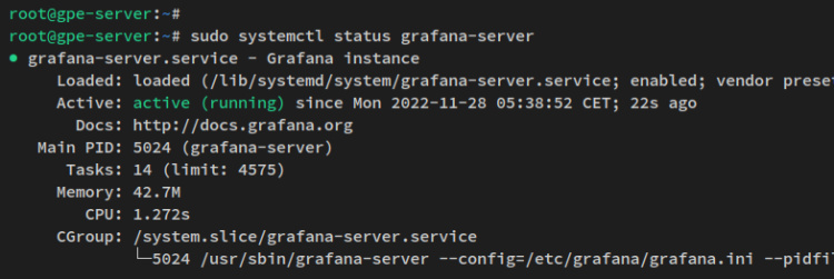 verificar grafana