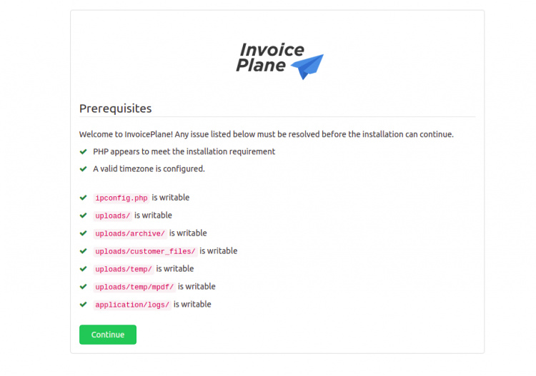 Comprobación de los requisitos previos