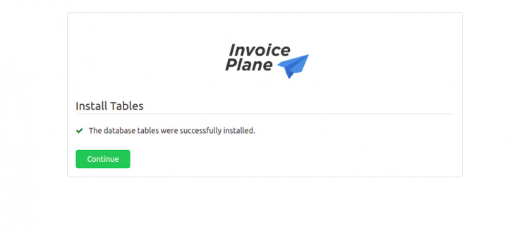 Instalar las tablas de la base de datos
