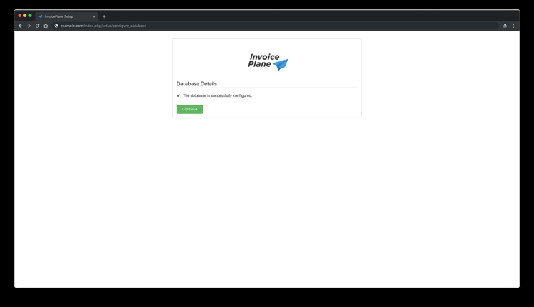 Conexión a la base de datos con éxito