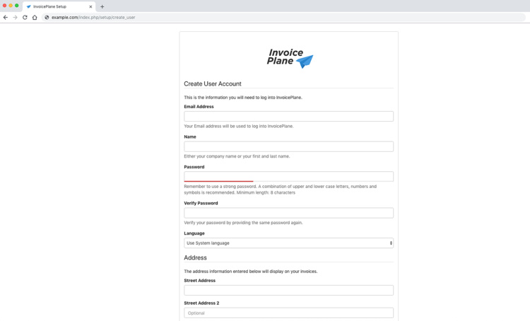 Crear una cuenta de usuario