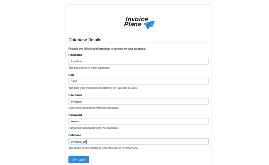 Detalles de la base de datos