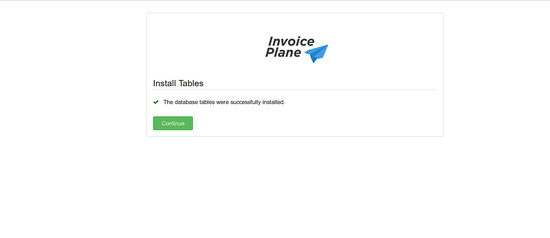 Tablas de la base de datos instaladas