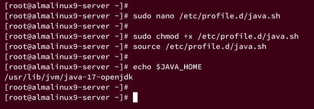 configurar JAVA_HOME en todo el sistema