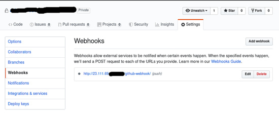 Añadir Webhook