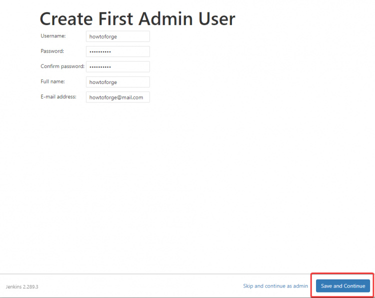 Configurar el servidor Jenkins