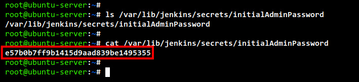 contraseña einicialización jenkins