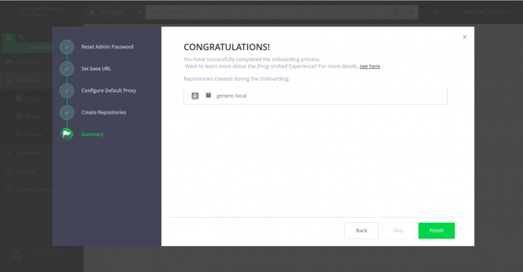 Instalación realizada con éxito