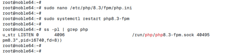 archivo php-fpm sock