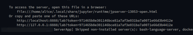 token jupyter