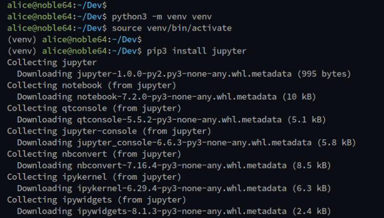 instalación de jupyter