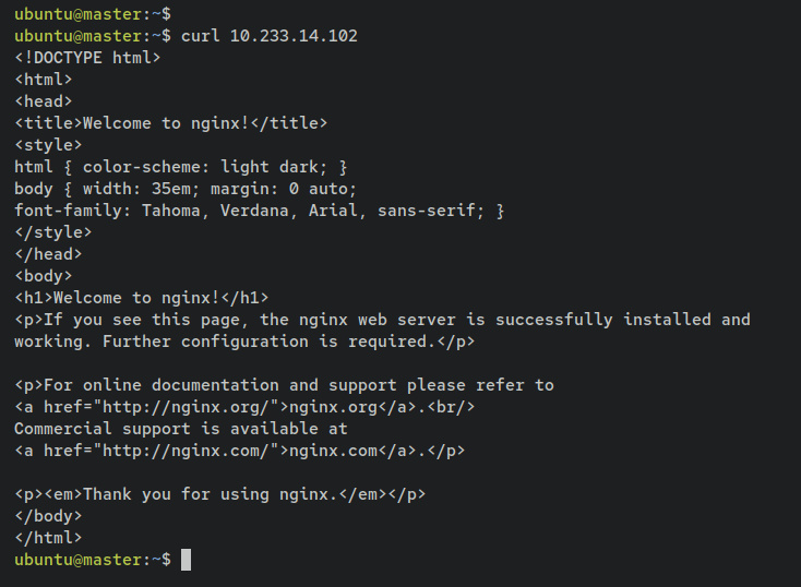 verificar el despliegue de nginx