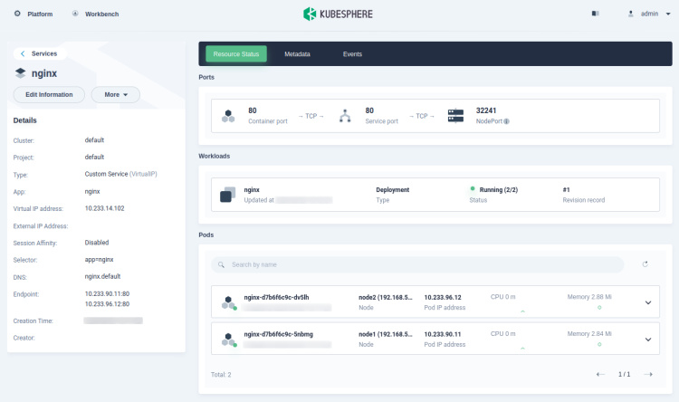 detallar servicio nginx