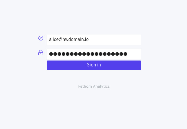 iniciar sesión en fathom