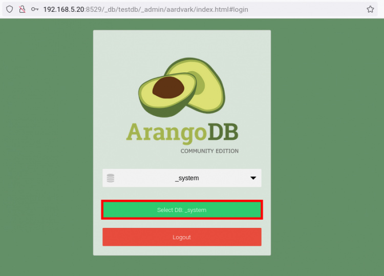 selecciona la base de datos a la que conectarte