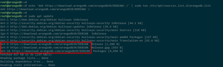 añadir repositorio arangodb