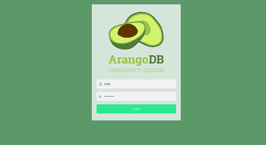 Interfaz web de ArangoDB