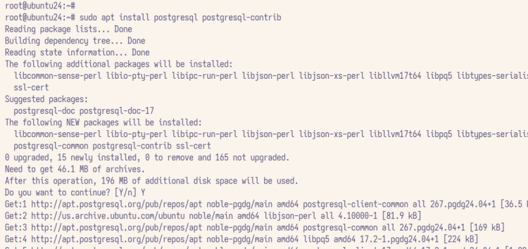 instalar postgresql