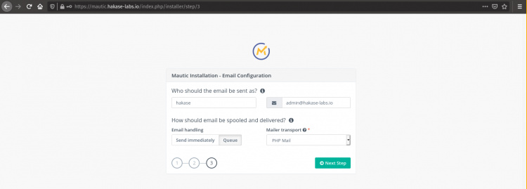 Configuración de Mautic Proveedor de Email Marketing