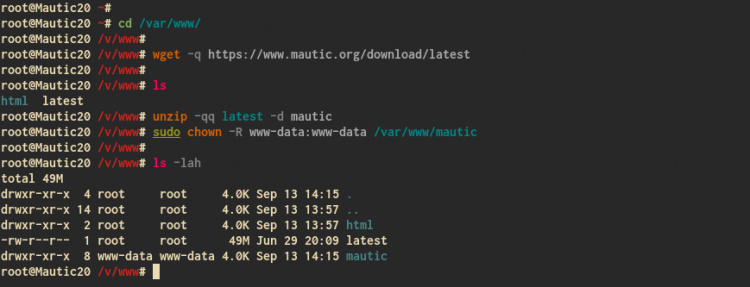 Descargar el código fuente de Mautic