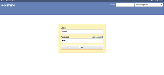 Entra en Redmine
