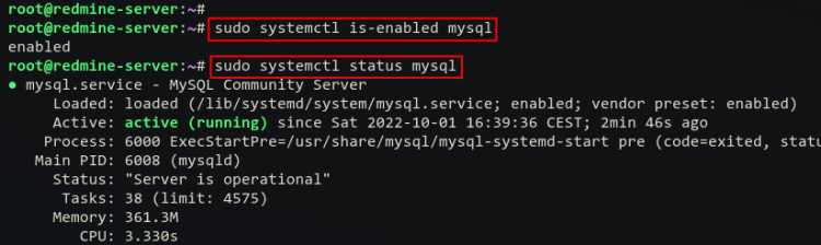 comprobar mysql
