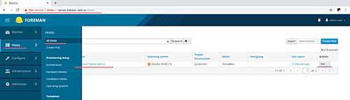 Configurar el Host para utilizar el Módulo Puppet